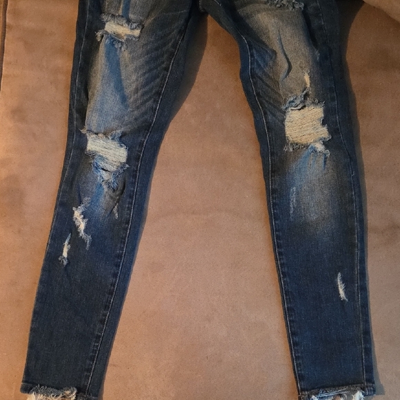 Distressed Blue Jeans for Women - Picture 3 of 3